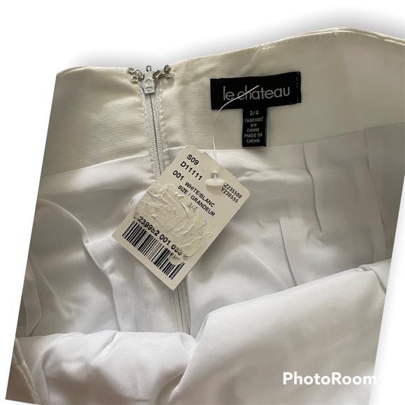 ✨ BNWT Le Château White Pencil Skirt – Size 4 | FREE with Purchase! 🎁 - Picture 5 of 5